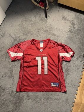 Reebok Arizona Cardinals Larry Fitzgerald #11 NFL Football Womens L Jersey Red